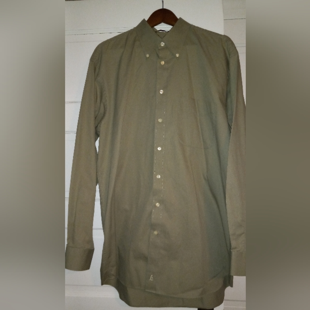 NORDSTROM Mens long sleeve shirt size LL sage green